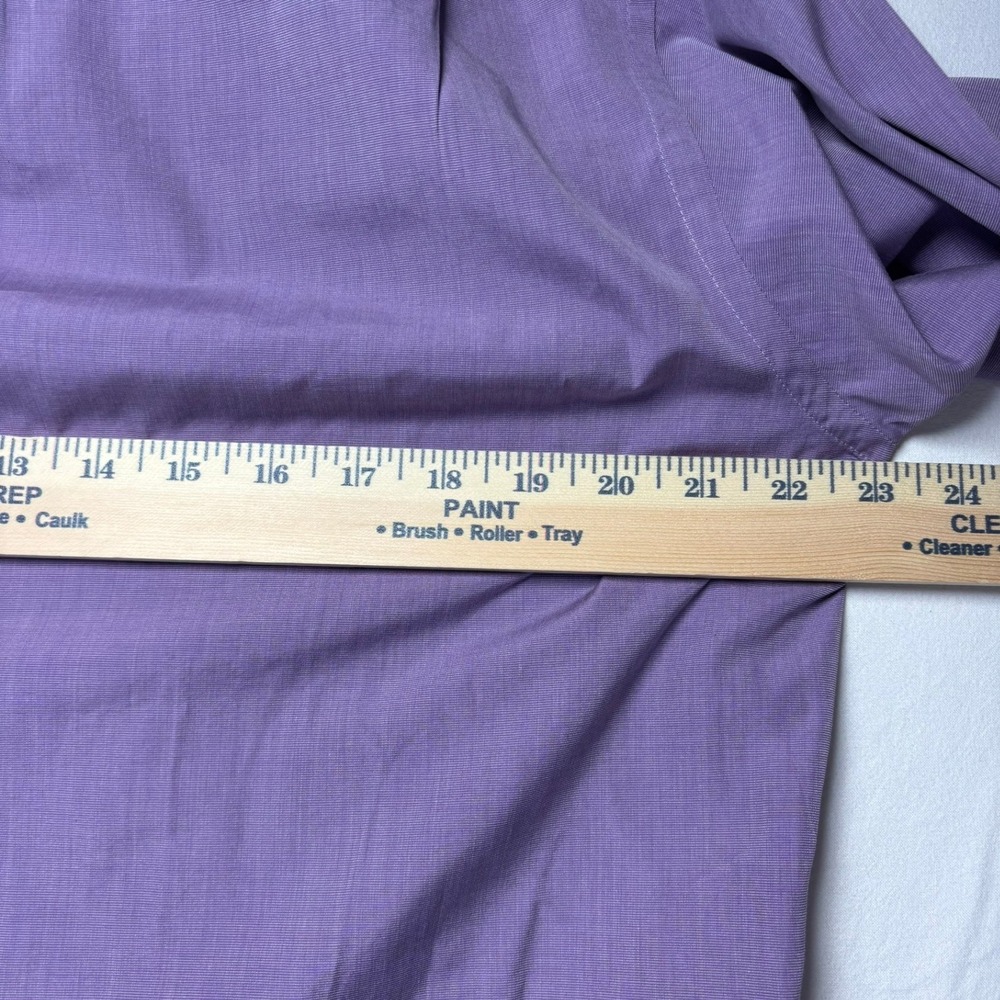 Hilditch & Key Dress‎ Shirt Mens 15R Purple Long Sleeve Cotton Saks England VTG - Picture 5 of 10